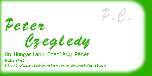 peter czegledy business card