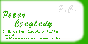 peter czegledy business card